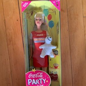 Mattel 1998 Special Edition Coca Cola Party Barbie NEW IN BOX